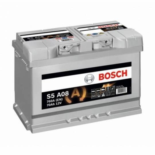 Akumuliatorius BOSCH S5A08 AGM 70 AH 760 EN
