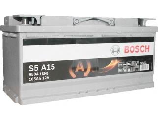 Akumuliatorius BOSCH S5A15 AGM 105 AH 950 EN