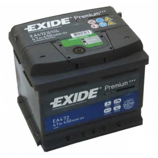 Akumuliatorius EXIDE EA472 47 AH 450 EN