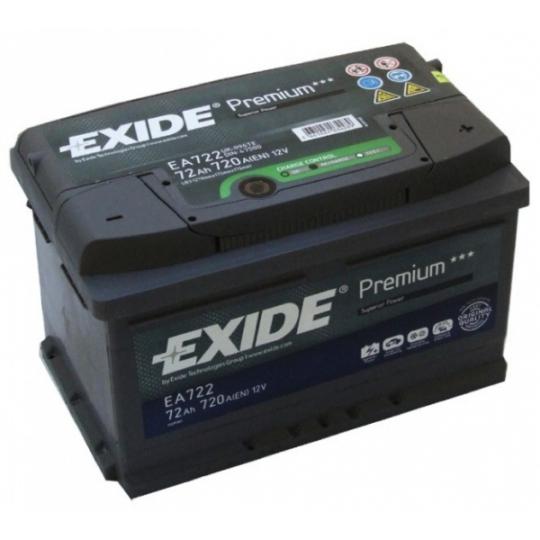 Akumuliatorius EXIDE EA722 72 AH 720 EN