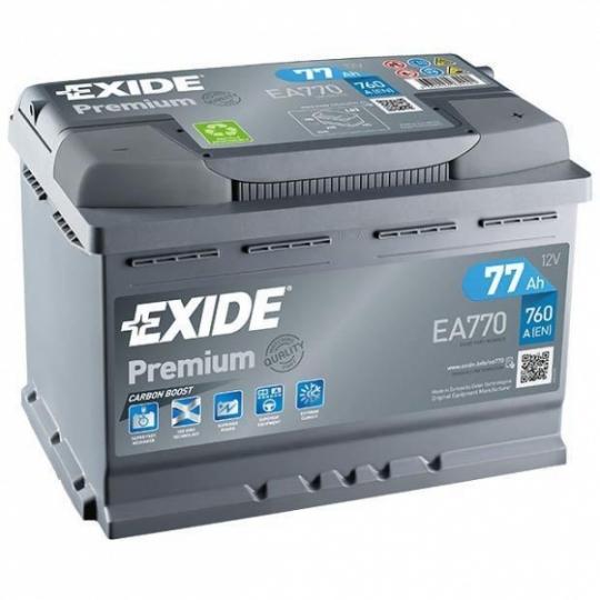 Akumuliatorius EXIDE EA770 77 AH 760 EN