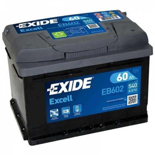 Akumuliatorius EXIDE EB602 60 AH 540 EN