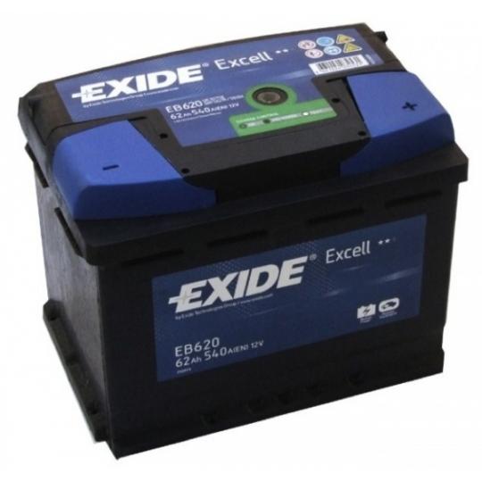 Akumuliatorius EXIDE EB620 62 AH 540 EN