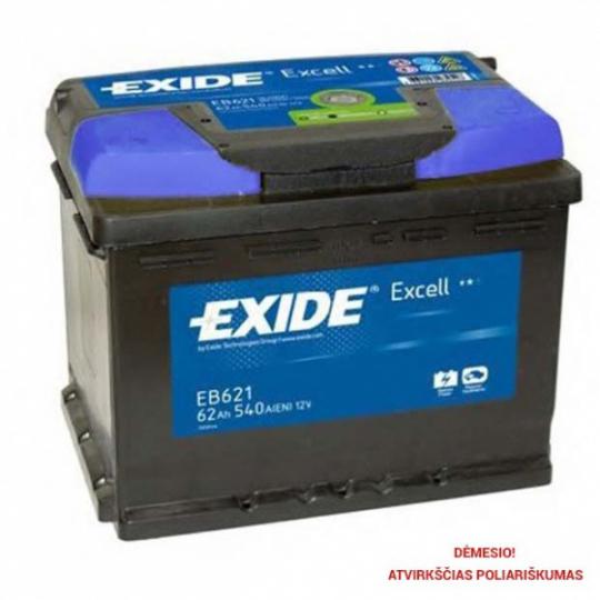 Akumuliatorius EXIDE EB621 62 AH 540 EN