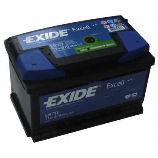 Akumuliatorius EXIDE EB712 71 AH 670 EN