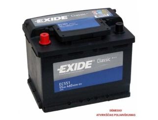 Akumuliatorius EXIDE EC551 55 AH 460 EN