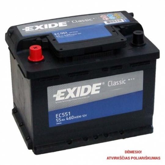 Akumuliatorius EXIDE EC551 55 AH 460 EN