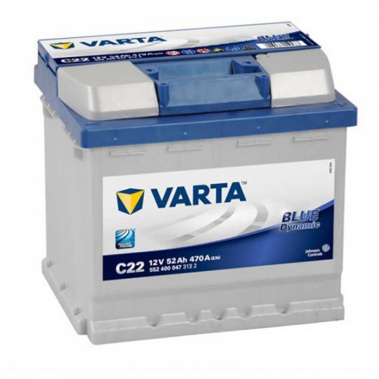 Akumuliatorius VARTA C22 52 AH 470 EN