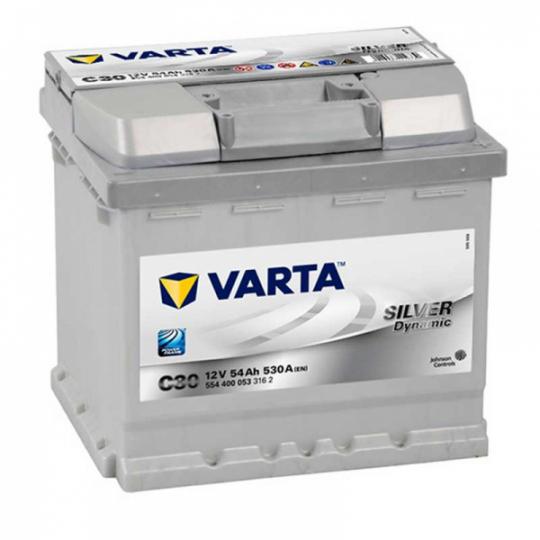 Akumuliatorius VARTA C30 54 AH 530 EN